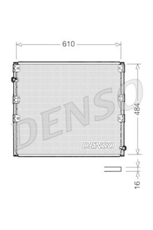 DENSO DCN50020 Kondensator A/C TOYOTA LAND CRUISER 90 (_J9_) 3.0 TD (KZJ90_, KZJ95_) (1996 - )