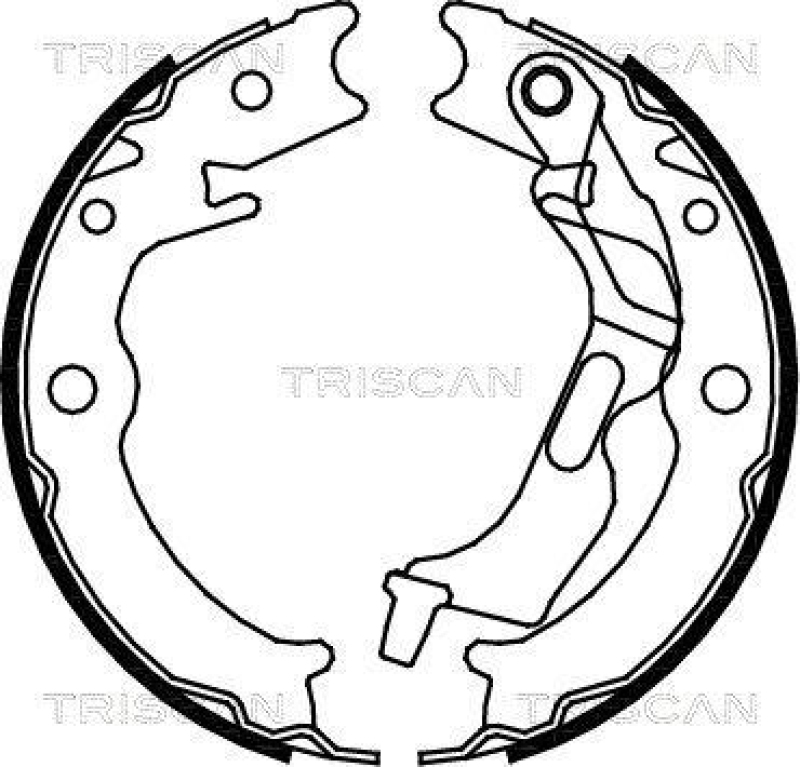 TRISCAN 8100 21001 Bremsbacken, Feststellbremse für Chevrolet Lacetti, Nubira