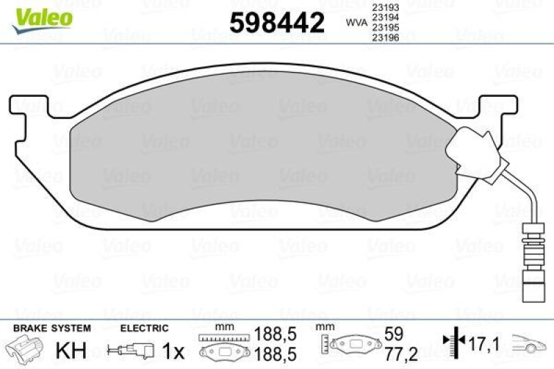 VALEO 598442 SBB-Satz PREMIUM