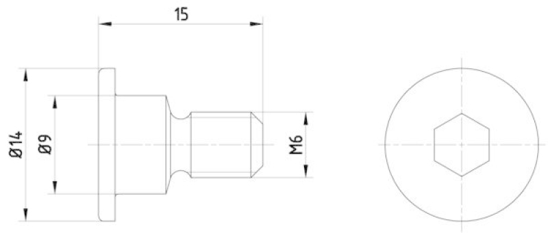 HELLA 8DZ 355 209-011 Schraube, Bremsscheibe für MB/SSANGYONG