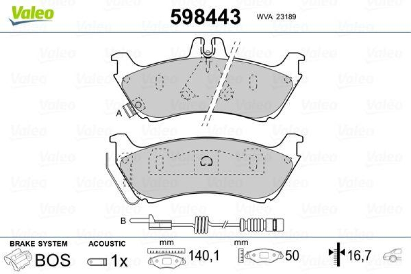 VALEO 598443 SBB-Satz PREMIUM