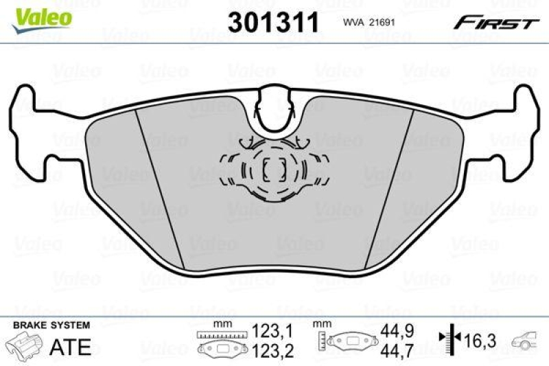 VALEO 301311 SBB-Satz FIRST