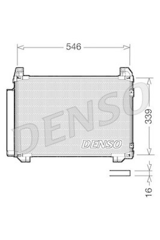 DENSO DCN50025 Kondensator A/C TOYOTA YARIS (SCP9_, NSP9_, KSP9_, NCP9_, ZSP9_) 1.0 VVT-i (2005 - )