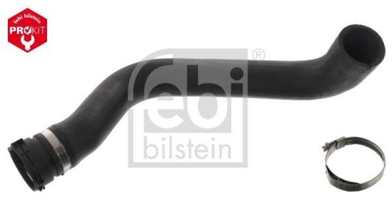 FEBI BILSTEIN 49746 Kühlwasserschlauch mit Schlauchschelle für Iveco