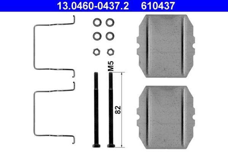 ATE 13.0460-0437.2 Belagsatz Zubehör