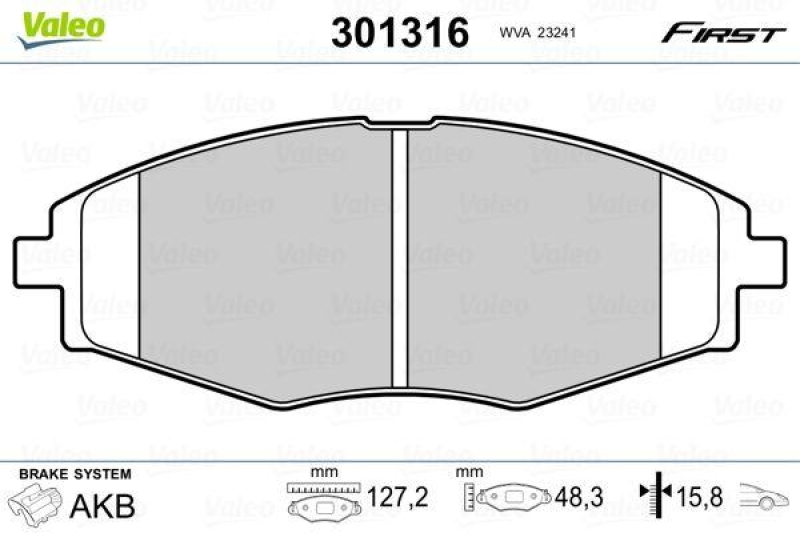 VALEO 301316 SBB-Satz FIRST