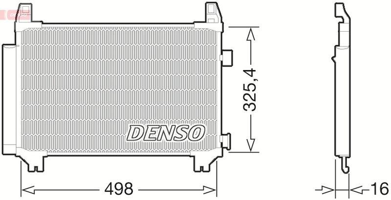 DENSO DCN50029 Kondensator A/C TOYOTA YARIS (NHP13_, NSP13_, NCP13_, KSP13_, NLP13_) 1.4 D-4D (2011 - )