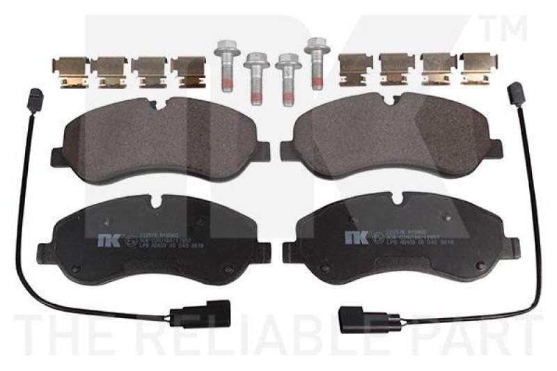 NK 222576 Bremsbelagsatz, Scheibenbremse für FORD