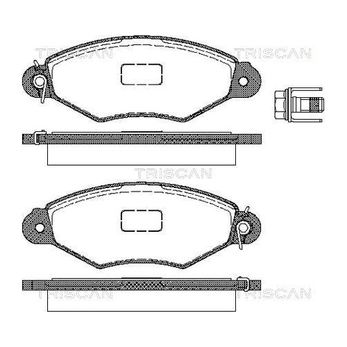 TRISCAN 8110 28010 Bremsbelagsatz Scheibenbremse