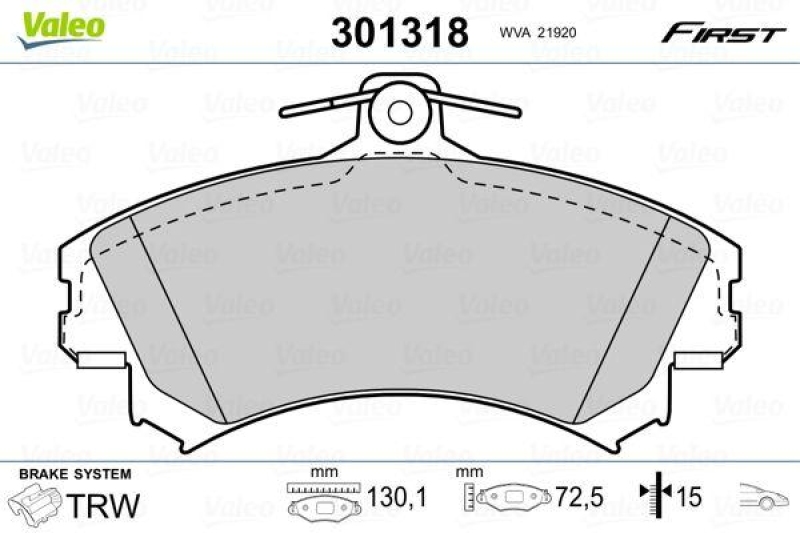 VALEO 301318 SBB-Satz FIRST