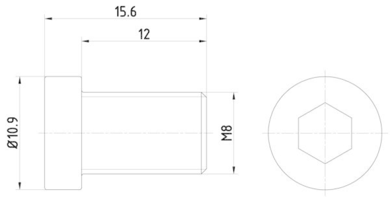 HELLA 8DZ 355 209-091 Schraube, Bremsscheibe für BMW