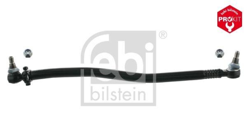 FEBI BILSTEIN 26881 Lenkstange mit Sicherungsmuttern, vom Lenkgetriebe zur 1. Vorderachse f&uuml;r Mercedes-Benz