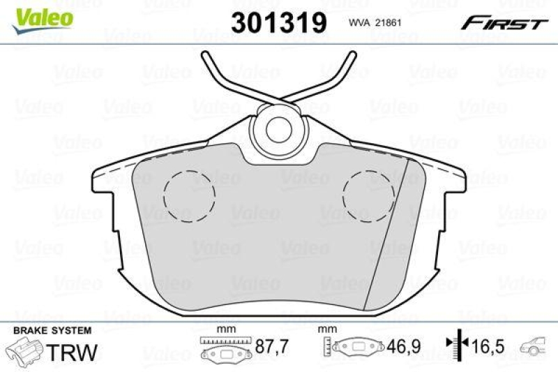 VALEO 301319 SBB-Satz FIRST