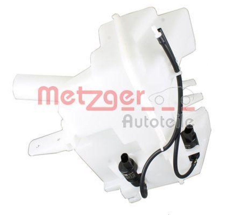 METZGER 2140305 Waschwasserbehälter, Scheibenreinigung für CHEVROLET/OPEL OHNE STUTZEN, MIT PUMPEN