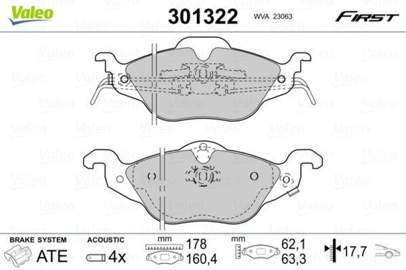 VALEO 301322 SBB-Satz FIRST