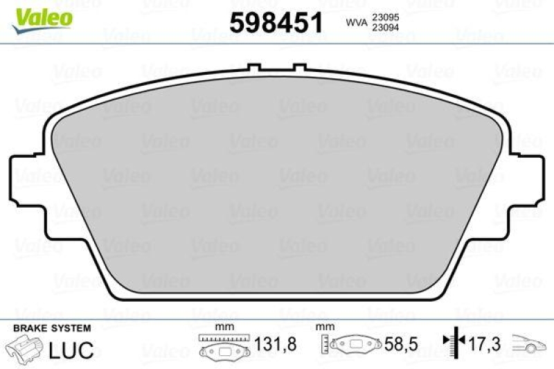 VALEO 598451 SBB-Satz PREMIUM