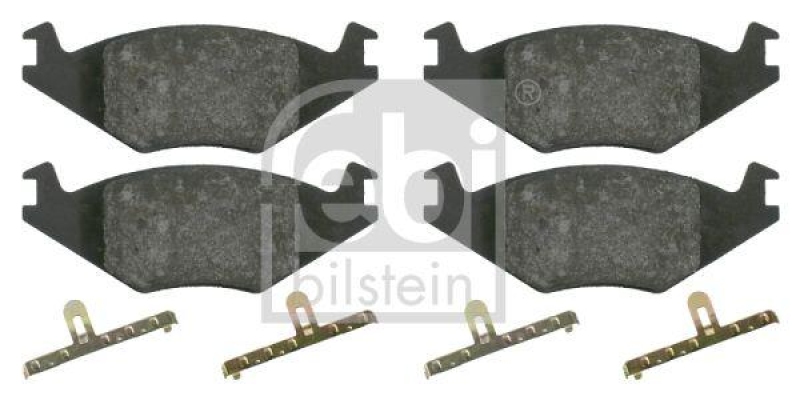 FEBI BILSTEIN 16011 Bremsbelagsatz mit Befestigungsmaterial für VW-Audi