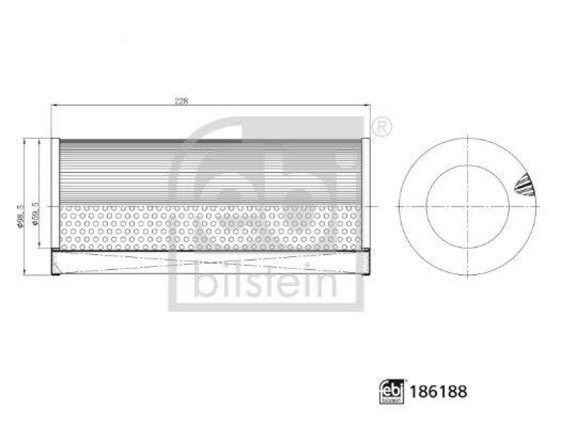 FEBI BILSTEIN 186188 Luftfilter für Mercedes-Benz