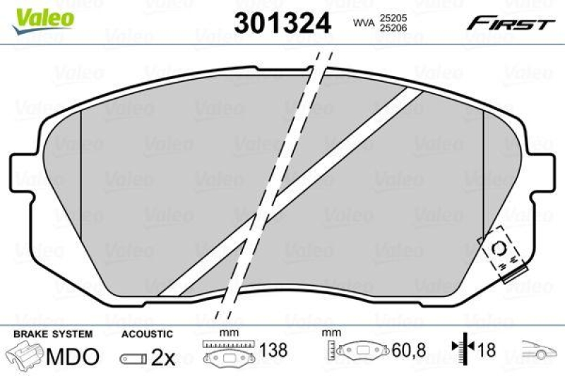 VALEO 301324 SBB-Satz FIRST