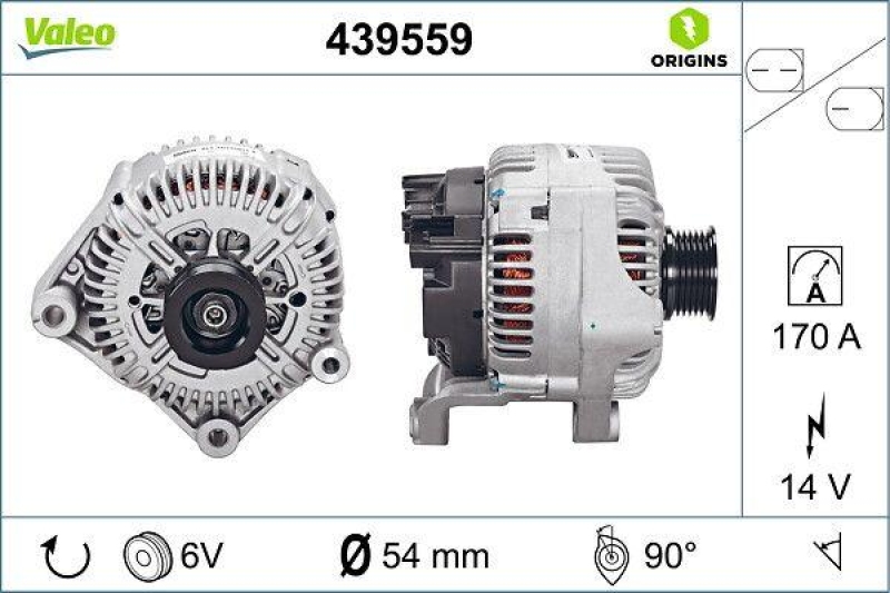 VALEO 439559 Generator Neu - ORIGINS