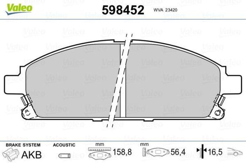 VALEO 598452 SBB-Satz PREMIUM