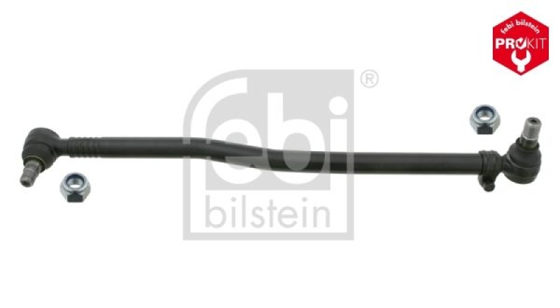 FEBI BILSTEIN 26883 Lenkstange mit Sicherungsmuttern, vom Lenkgetriebe zur 1. Vorderachse für Mercedes-Benz