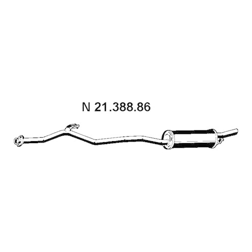 EBERSPÄCHER 21.388.86 Endschalldämpfer 2250mm für BMW