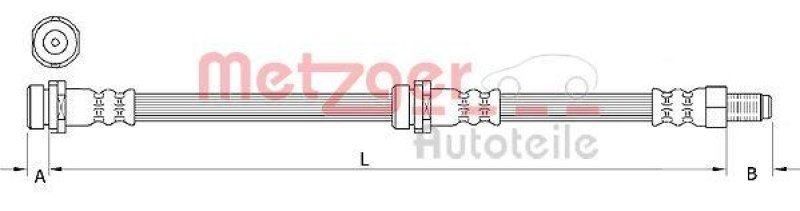 METZGER 4111034 Bremsschlauch für MAZDA VA links/rechts