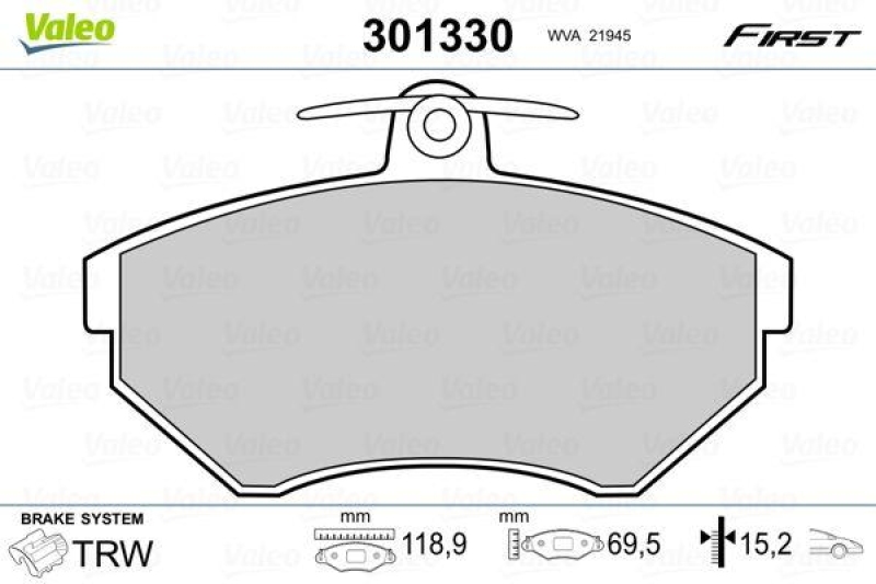 VALEO 301330 SBB-Satz FIRST