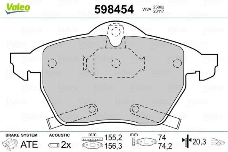 VALEO 598454 SBB-Satz PREMIUM