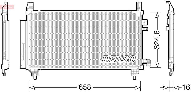 DENSO DCN50046 Kondensator A/C TOYOTA YARIS