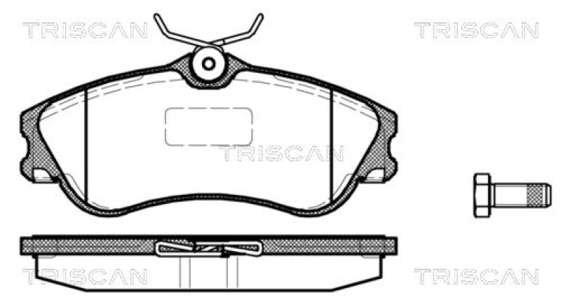 TRISCAN 8110 28021 Bremsbelag Vorne für Citroen Picasso