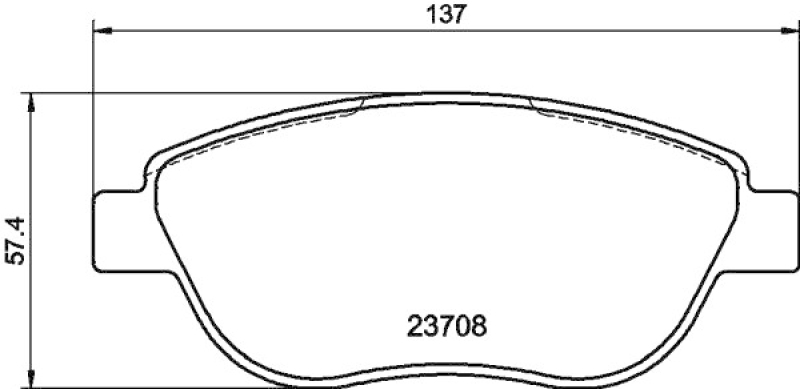 HELLA 8DB 355 011-331 Bremsbelagsatz Scheibenbremse