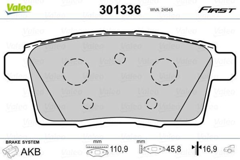 VALEO 301336 SBB-Satz FIRST