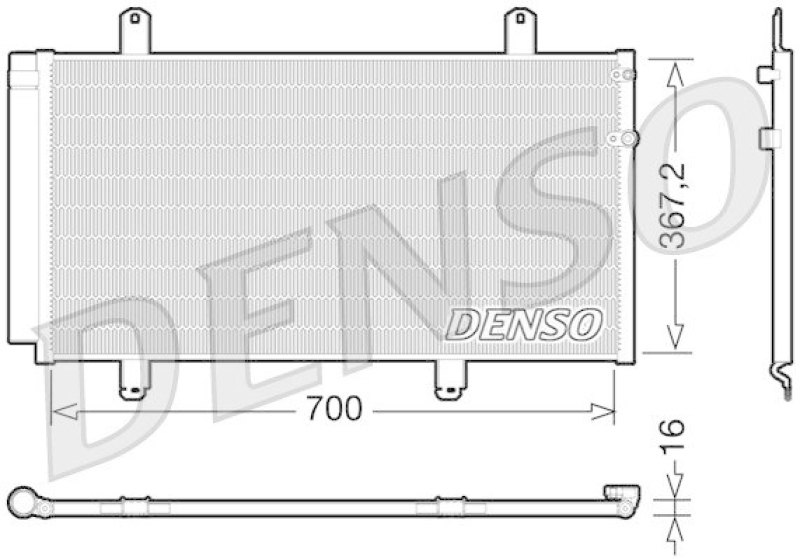 DENSO DCN51004 Kondensator A/C TOYOTA CAMRY (01-06)