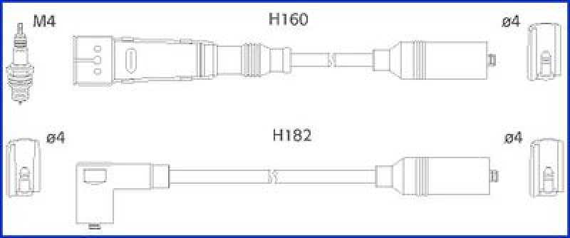 HITACHI 134717 Zündkabelsatz