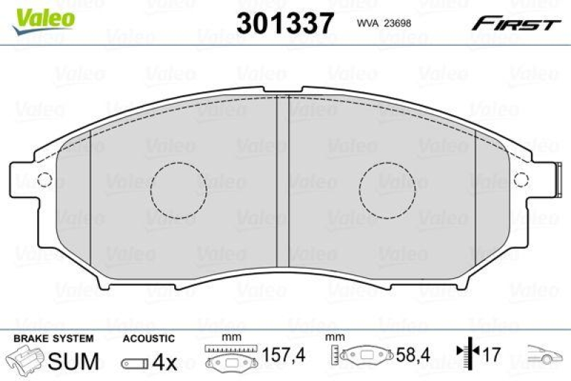 VALEO 301337 SBB-Satz FIRST