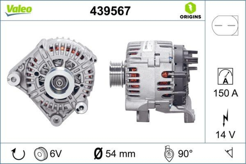 VALEO 439567 Generator Neu - ORIGINS