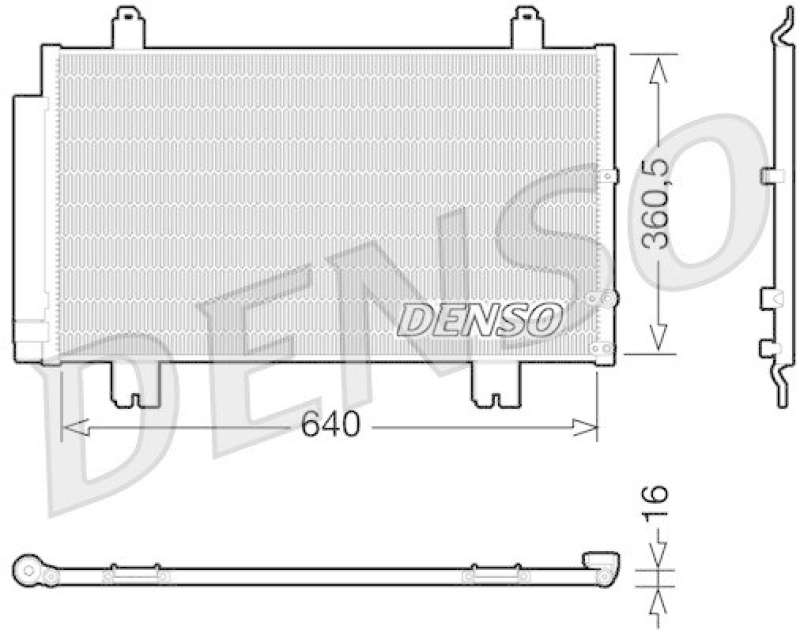 DENSO DCN51005 Kondensator A/C LEXUS GS (05-11)