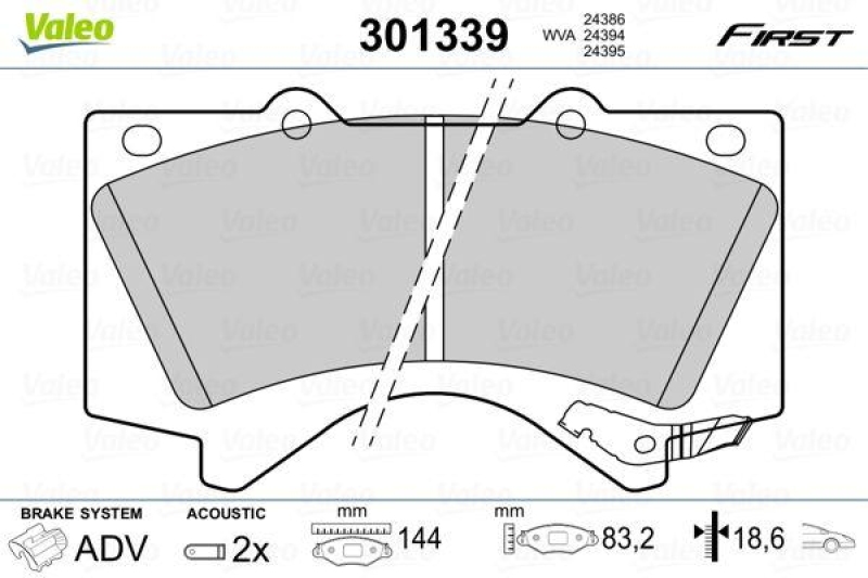 VALEO 301339 SBB-Satz FIRST