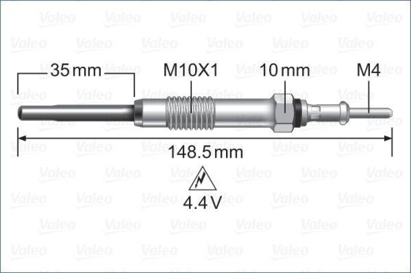 VALEO 345225 Glühkerze CITROEN,Jumper