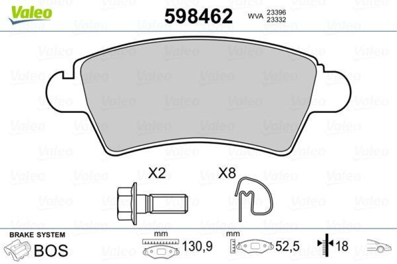 VALEO 598462 SBB-Satz PREMIUM