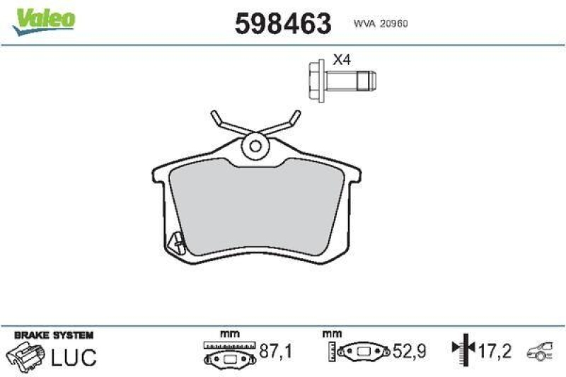 VALEO 598463 SBB-Satz PREMIUM