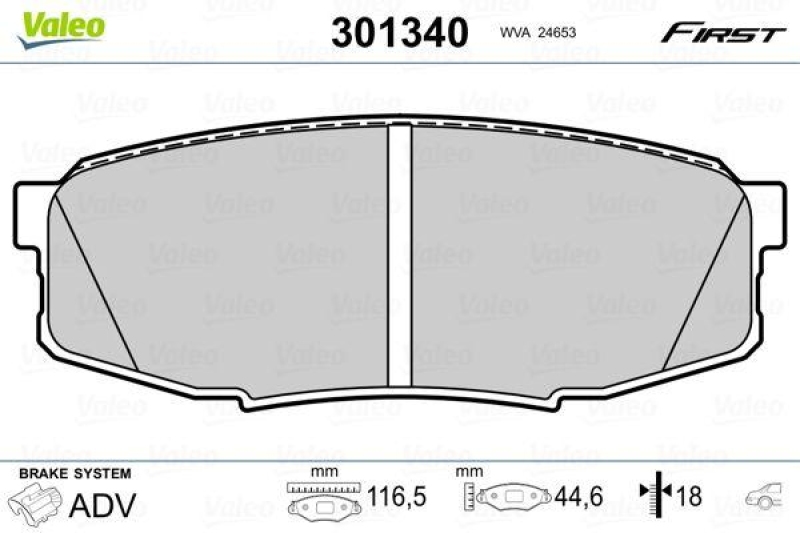 VALEO 301340 SBB-Satz FIRST