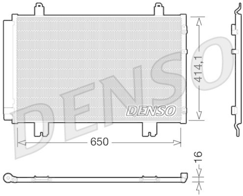 DENSO DCN51009 Kondensator A/C LEXUS LS460