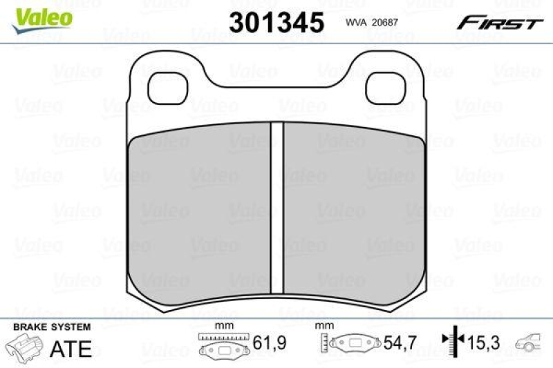 VALEO 301345 SBB-Satz FIRST