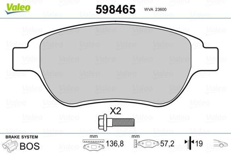 VALEO 598465 SBB-Satz PREMIUM