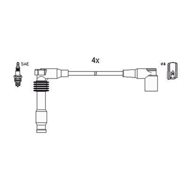 HITACHI 134759 Zündkabelsatz für CHEVROLET u.a.