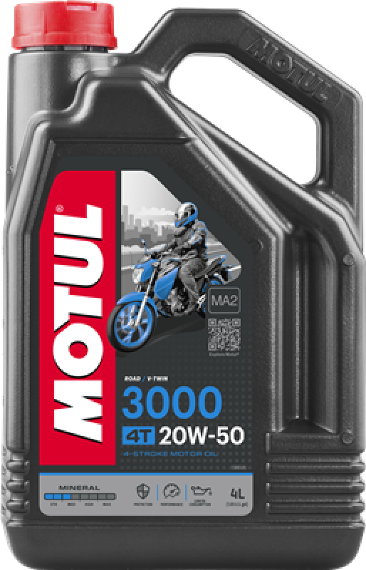 MOTUL 107319 Motoröl 3000 4T 20W-50 4 L