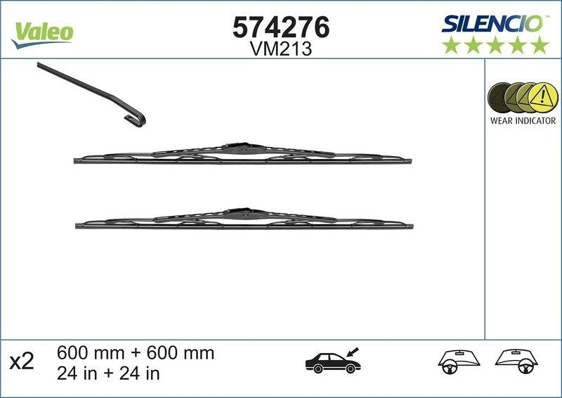 VALEO 574276 Silencio Performance (x2) VM213